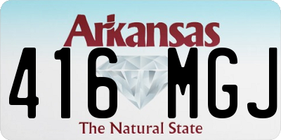 AR license plate 416MGJ