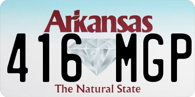 AR license plate 416MGP
