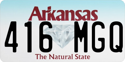AR license plate 416MGQ