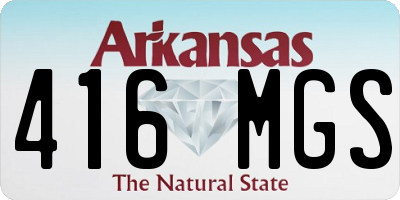 AR license plate 416MGS