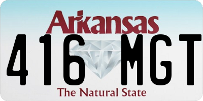 AR license plate 416MGT