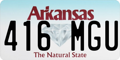 AR license plate 416MGU