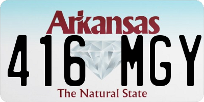 AR license plate 416MGY