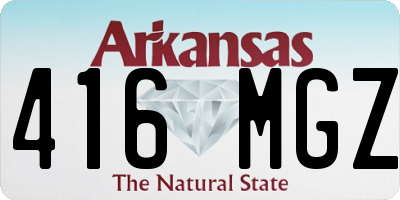 AR license plate 416MGZ