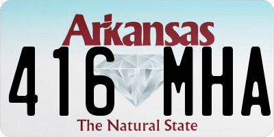 AR license plate 416MHA