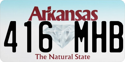 AR license plate 416MHB