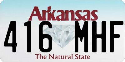 AR license plate 416MHF
