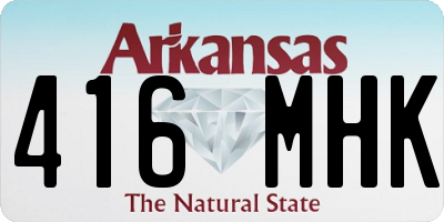 AR license plate 416MHK