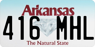 AR license plate 416MHL