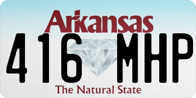 AR license plate 416MHP