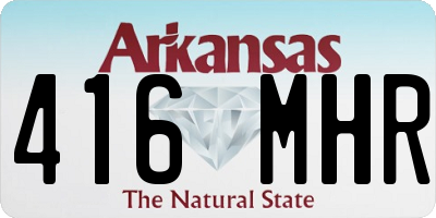 AR license plate 416MHR