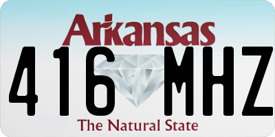 AR license plate 416MHZ