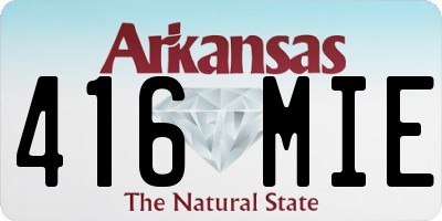 AR license plate 416MIE
