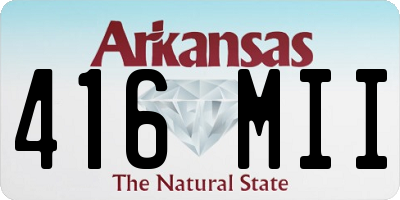 AR license plate 416MII