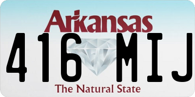 AR license plate 416MIJ
