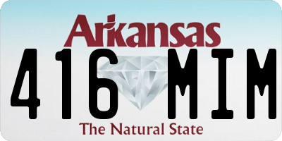 AR license plate 416MIM