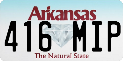 AR license plate 416MIP