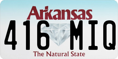 AR license plate 416MIQ