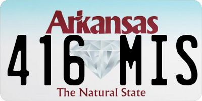 AR license plate 416MIS