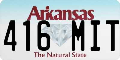 AR license plate 416MIT