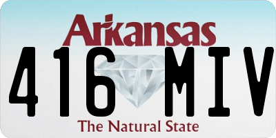 AR license plate 416MIV
