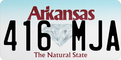 AR license plate 416MJA