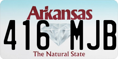 AR license plate 416MJB