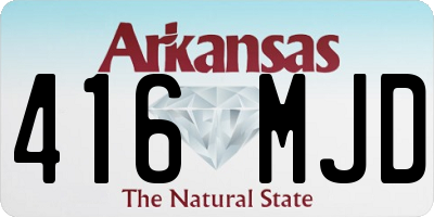 AR license plate 416MJD