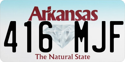 AR license plate 416MJF