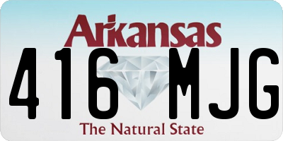AR license plate 416MJG