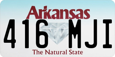 AR license plate 416MJI