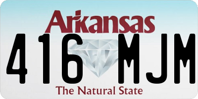 AR license plate 416MJM