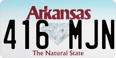 AR license plate 416MJN