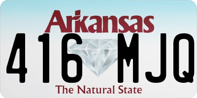 AR license plate 416MJQ