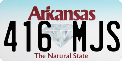 AR license plate 416MJS