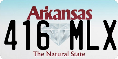 AR license plate 416MLX