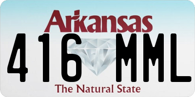 AR license plate 416MML
