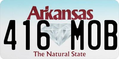 AR license plate 416MOB