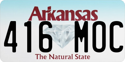 AR license plate 416MOC