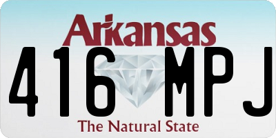 AR license plate 416MPJ
