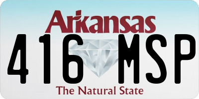 AR license plate 416MSP