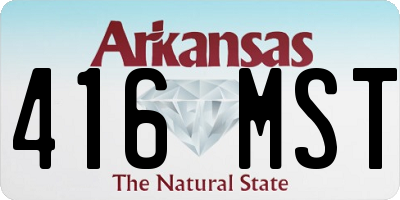AR license plate 416MST