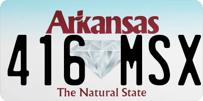 AR license plate 416MSX