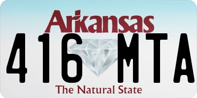 AR license plate 416MTA