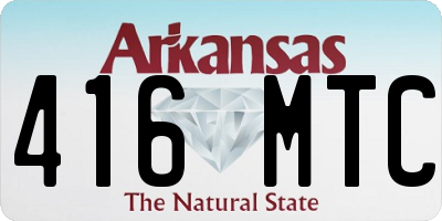 AR license plate 416MTC