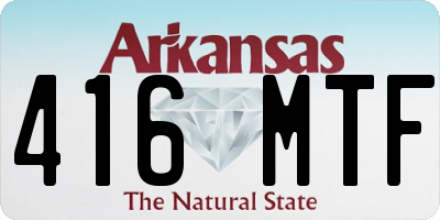 AR license plate 416MTF