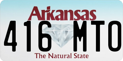 AR license plate 416MTO