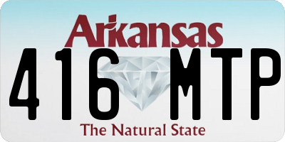 AR license plate 416MTP