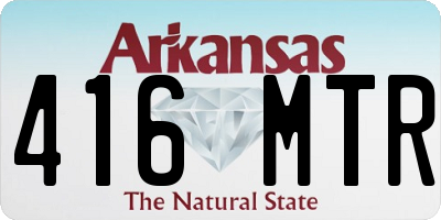 AR license plate 416MTR