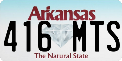 AR license plate 416MTS